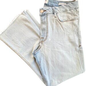 Frame Le Crop Mini Boot Size 32 in Tropic Wash (Light Wash)